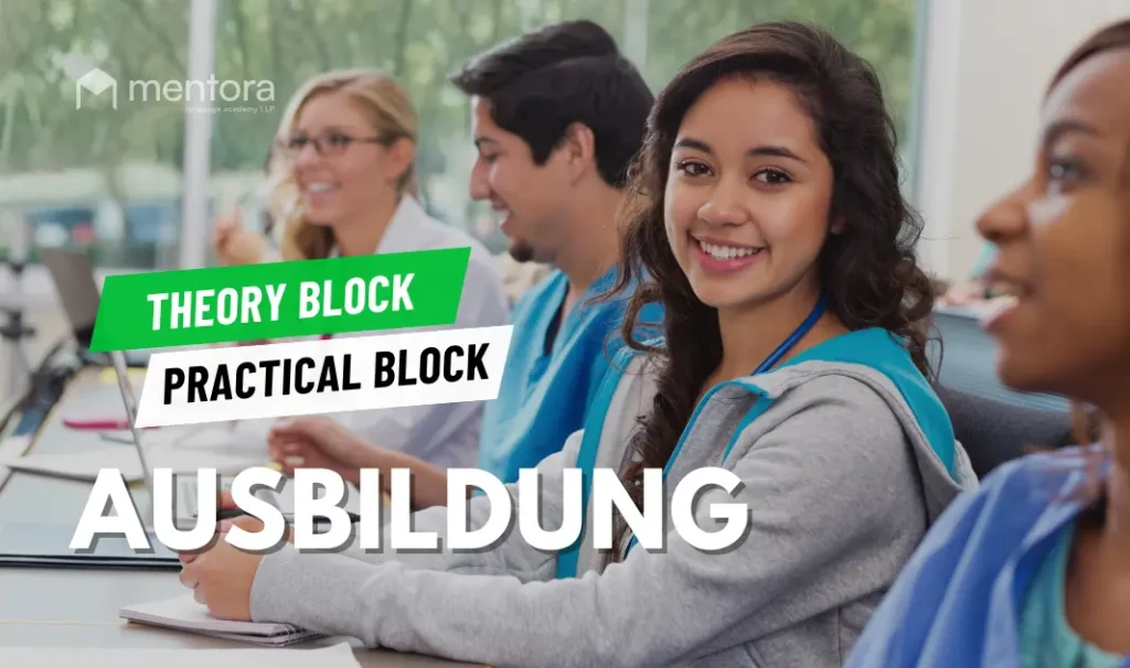What are the Theory Block and Practical Block components in Nursing Ausbildung